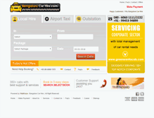 Tablet Screenshot of bengalurucarhire.com